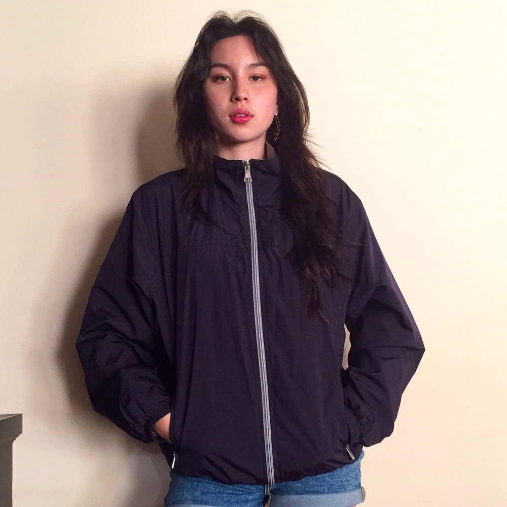 Navy Rain Coat Weatherproof